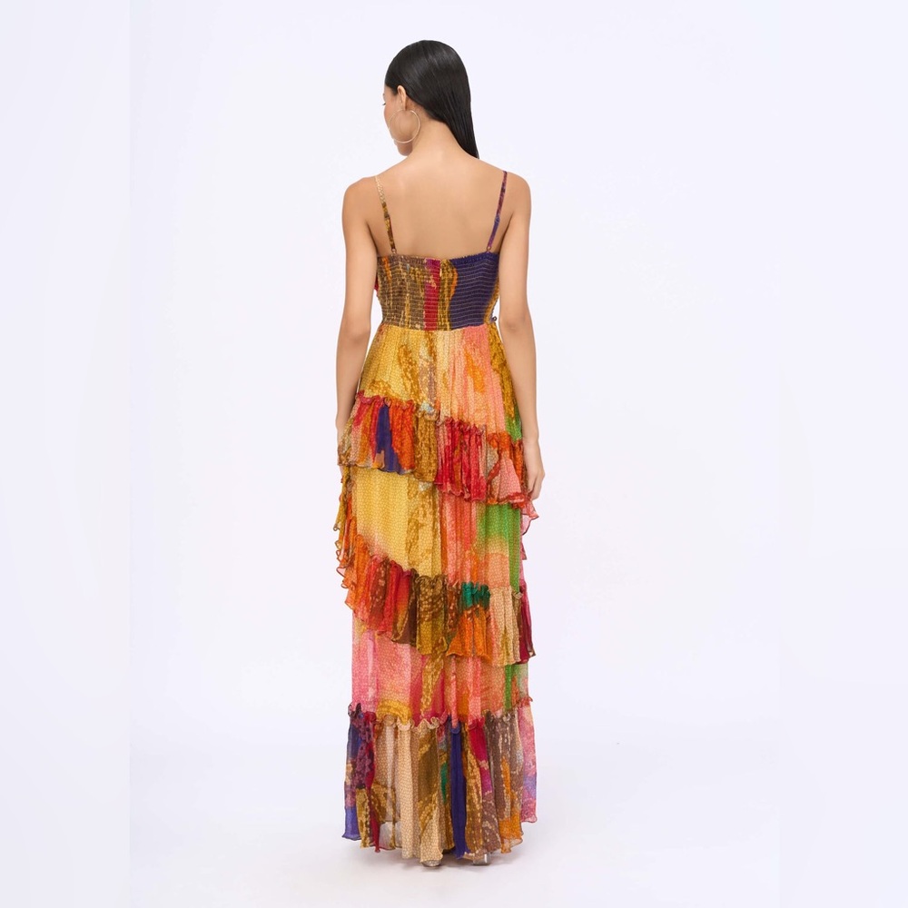 SIDDHARTHA BANSAL Paradise Chiffon Maxi Dress - Picture 10 of 12